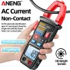 ANENG AT619 Clamp Meter Voice Broadcast AC Current Multimeter Ammeter Voltage Tester Car AMP HZ Capacitance NCV OHM Tester Tools Tools