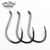 100pcs Thetime Octopus Fishing Offset Hooks Strong Pull High Carbon Jig Barbed Saltwater Single Hook Accessories Carp Tackle 240328