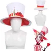 Costumes d'anime Anime Lucifer Cosplay Battle Full Set Costume Cartoon Hotel Disguise Hat Wig tenue Men Disguise Roleplay Halloween Fantasy Suit 240411
