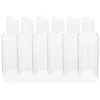 Lagringsflaskor 6 st resor storlek tom schampo plast toalettartiklar container lotion flaskor (100 ml)