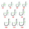 100pcs cienki pasek długi uchwyt krzywy hak z kolczastym hakiem rybnym Crucian Carp More Hook Hook Hook wędkarski