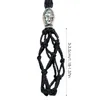 Cord Necklace Stone Holder Crystal Cage Necklace Holder Empty Stone Holder DIY Pendant Stone Holder Replacement Hand-Woven