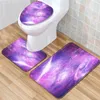 Bath Mats Starry Sky Print Toilet Carpet Home Decor Mat Bathroom Absorbent Seat Cushion And Memory Foam U-Shaped Rug