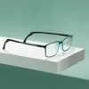 Män lätt TR90 -glasögon Rektangulär fullfälgssportglasögonram med anti -sliphållare för receptlinser 240411