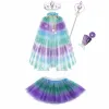 Baby Girls Sermaid tutu jupe définie pour enfants pour enfants Birthday Party Children Christmas Halloween Costumes Capes avec couronne