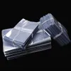 100st PVC Heat Shrink Film Wrap Storage Bag Retail Packing Bag Clear Plastic Polybag Cosmetics Packaging Pouch Organizers