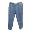 Men's Jeans Winter Men Cozy Plush-lined With Drawstring Waist Cuffed Hem Casual Wear For Soft Warm Cold