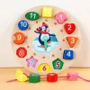 Montessori Baby Toys Kids 3D Puzzles de madeira Aprendendo cedo jogos de bebês brinquedos de madeira educacional para crianças 1 2 3 anos