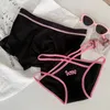 Sexy Paar Dessous für Frauen Herren Boxer Shorts Höschen hohl Frenulum Farbe Unterwäsche Jungen und Mädchen Bragas Sexys Tanga