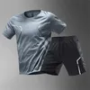 Fashion Summer Mens Tennis respirant Suisse Sports Casual Outdoor Sportswear Womens Badminton Tshirt Loose Running Clothing Set 240408