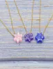 Pendant Necklaces 2Pcs Stainless Steel Gold Color Jewish Jewelry Star Of David Opal Necklace For Women Men 45cmextender2465685