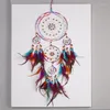 Tapestries Creative All Handmade Five-ring Dream Catcher Pendant Living Room Bedroom Decoration Wall Hanging Beautiful Ornament