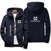 Herren -Grabenmäntel 2024 bedrucktes Windschutzmantel lässig Outdoor Mountesering Jacket Trend Baseball Sport Reißverschluss