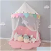 Berceau netting enfants lit couvre tente bébé moustique net curain de gaze en bascule fille mi-ronde dôme de lecture de coin play house kids teep ot0uz