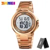 Wristwatches SKMEI 1712 Stopwatch Fashion LED Waterproof Watches Relogio Masculino Men Sport Watch Mens Digital 2 Time