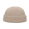 Cappelli a maglia berretti per le donne teschi da uomo berretto cappello inverno retrò senza cucciolo di cuffia melone cuffia per cuffer per pescatori di pescatori di pescatori