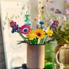 Torkat blomma mittpunkt 10314 Wildflower Bouquet 10313 Byggnadsblock Set Hemdekor Kids Toys Girl Birthday Romantic Gift