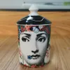 Lady Skull Candle Holder Diy Handmade Candle Jar Female Face Storage Bin Box Ceramic Craft Home Decor Jewelry Container with Lid