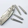 1 Set Titanium Knife Pocket Clip Back One-Piece Clamp för Rick Hinderer XM-18 XM-24 Jurassic Eklipse Half Track Slicer XM18 XM24