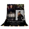 Coperta personalizzata con parole collage immagine coperte personalizzate graduate regali souvenir
