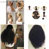 Coineurs de cheval 100 Clip de cheveux naturel brésilien dans les extensions de queue de cheval humaine Kinky Curly Dstring Afro Pony Tails Drop Delivery Products Otoiq