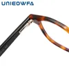 Sunglasses Frames UNIEOWFA Oval Retro Optical Glasses For Frame Men Acetate Prescription Eyeglasses Women Myopia Eyewear