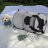 Porteurs de chats stressait une cage à face molle portable (gris) pliable sac de lit PET d'autres