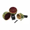 Colorful Grenade Style Zinc Alloy Smoking Hand Portable Herb Tobacco Grind Spice Miller Grinder Crusher Grinding Chopped Muller Innovative Cigarette Pipes Holder