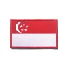 Asian Flag Patch Laos Pakistan Tajlandia Filipiny Cambodia Singapur haftowany hak pętla opaska taktyczna plaster na plecak