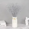 Dekorative Blumen 5pcs Glitzer künstlicher Schaum Weihnachtsbeeren Funkelne Blumenzweig Hochzeitsfeier Home DIY Dekorationen