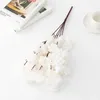 Decorative Flowers Artificial 5-Fork Cherry Blossom Branch Wedding DIY Decoration Encrypted Home Dining Table Living Room