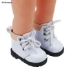 Mini Puppenschuhe Kettenschuhe High-Top-PU-Schuhe für American Paola Reina Puppe für 1/6 BJD Blythe für Exo Puppenstiefel Mädchen Geschenk