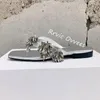 Slippels Zomer echte lederen clip Toe Herringbank Vrouwen Tassel Decoratie eenvoudige veelzijdige sandalen Casual vakantieschoenen