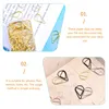 100 datorer Papper Pin Office Pictures Animal Paper Clips File Folder Chip Bag Clip Metal Trim