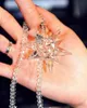 Pendant Necklaces Car pendant snowflake crystal meteor hammer fashion Crystal From high-end snowflake creative products 240410