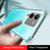 Funda Soft Silicone Caso a prueba de choque para Vivo V25 E Vivov25 Pro V25Pro V25E 5G Airbag transparente Coco de cubierta original anti-Shock