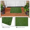 Tapis de porte de porte faux herbe de salle de bain planche de salle de bain décorative pelouse verte antidérapant