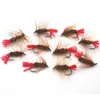 MNFT 10pcs Brown Nymph Bugger WOOLY WORM FLY TROUT FLY FLISCH BAITS ARTIFICIAL FLY FISHER LURE 6 #