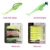 Appâts doux de 6 cm / 8 cm / 10 cm avec paddle Tail Tail à usage polyvalent élastique à haute élasticité Soft Wormbait Fishing Lures