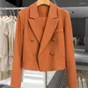 Women's Suits 2024 Spring And Autumn Short Suit Women Clothing Blazer Jacket Office Outfits Business Casual