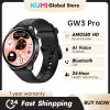 Смотрите Kumi GW3 Pro 1.43 "Amoled SmartWatch HD Экран Thin 100+Sports Mode NFC Dial Bluetooth Call Call IP68 Водонепроницаемые умные часы для мужчин