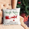 Pillow Christmas Linen Hug Pillowcar Box Santa Sleeve Sofa Vegan Silk Pillowcase Slip Size