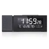 Multifunktionell LED Digital Alarm Clock FM Radio Desk Clock med nattljus Infraröd sensor Temperatur Fuktighet Displayklocka