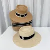 Projektant czapki plażowej mody słomy kapelusz dla damskiej letnią trawę luksusowy luksus męskie kapelusz korony bob wakacje sunhats casquette 244113bf