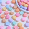 Decorative Figurines 100pcs Cute Love Heart Macarons Hamburg Flatback Resin Cabochon Dollhouse Hair Bows Center DIY Phone Case Decoration