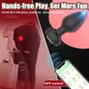 Andra hälsoskönhetsartiklar App Remote Anal Vibrator Bluetooth Dildo Butt Plug Men Prostate Massager Female Vagina G Spot Stimulator Adult Toys For Men L49