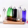 Storage Bottles 20pcs 250ml Empty Black Square Plastic PET Bottle Silver Lotion Pump For Shower Gel Liquid Soap Shampoo Cosmetic Packaging