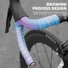 West Biking Cycling Groodbar Ruban Anti-Slip Route Bic de vélo Barde Brossed Texture Lightweight Racing Accessoires