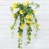 Decorative Flowers 65.5cm Artificial Silk Morning Glory Fake Flower High Quality For Wedding Home Garden Party DIY Table Decoration