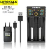 Liitokala Lii-202 1.2V 3.85V 3.7V 3.2V 18650 18350 18500 21700 26700 26650 AAA AA NIMH充電式リチウムバッテリー充電器